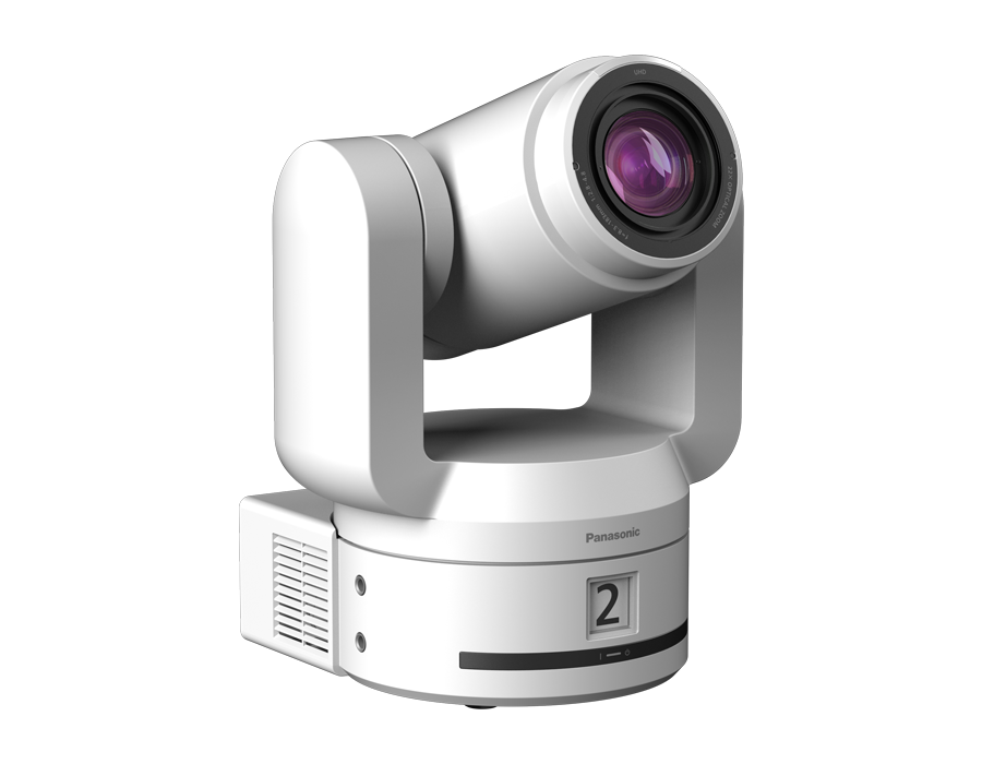Panasonic AW-UER200/UER210 Roll-PTZ-Kamera, Weiß, Seitenansicht