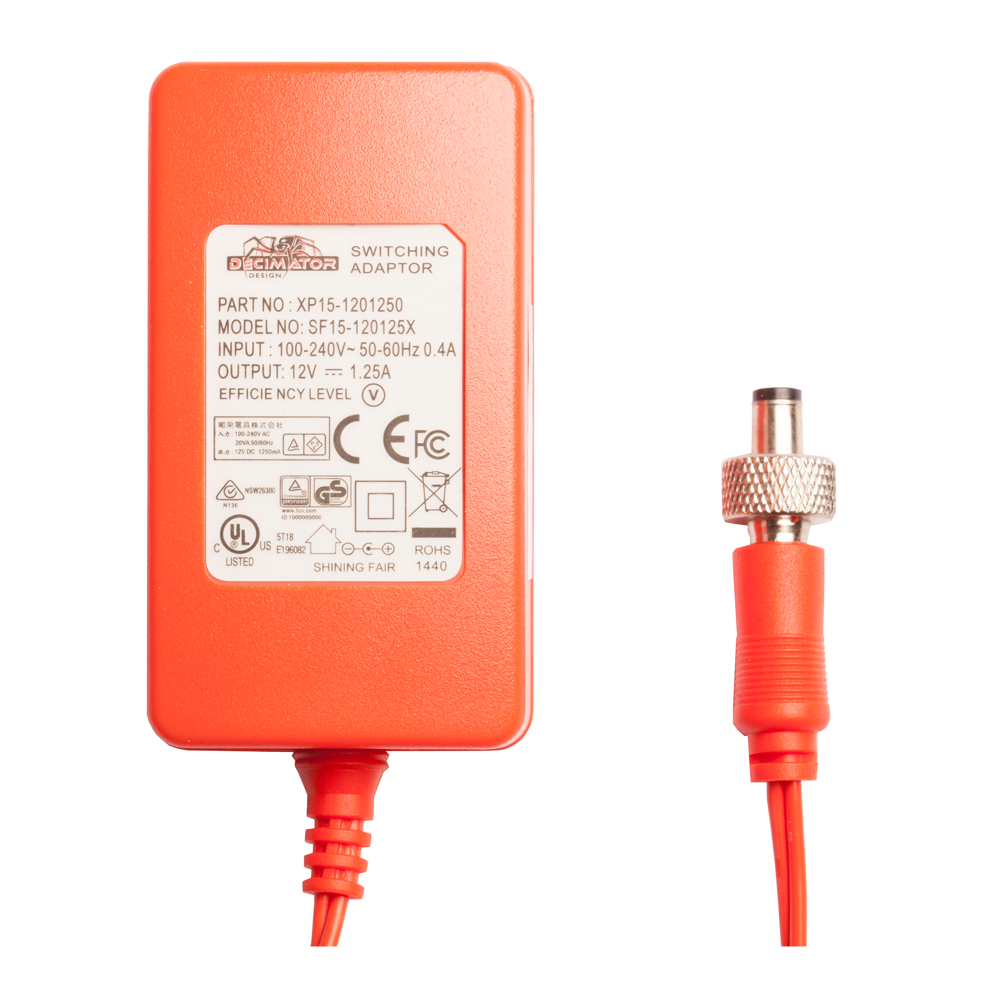Decimator Design Power Pack + 12V DC (new metal lock)