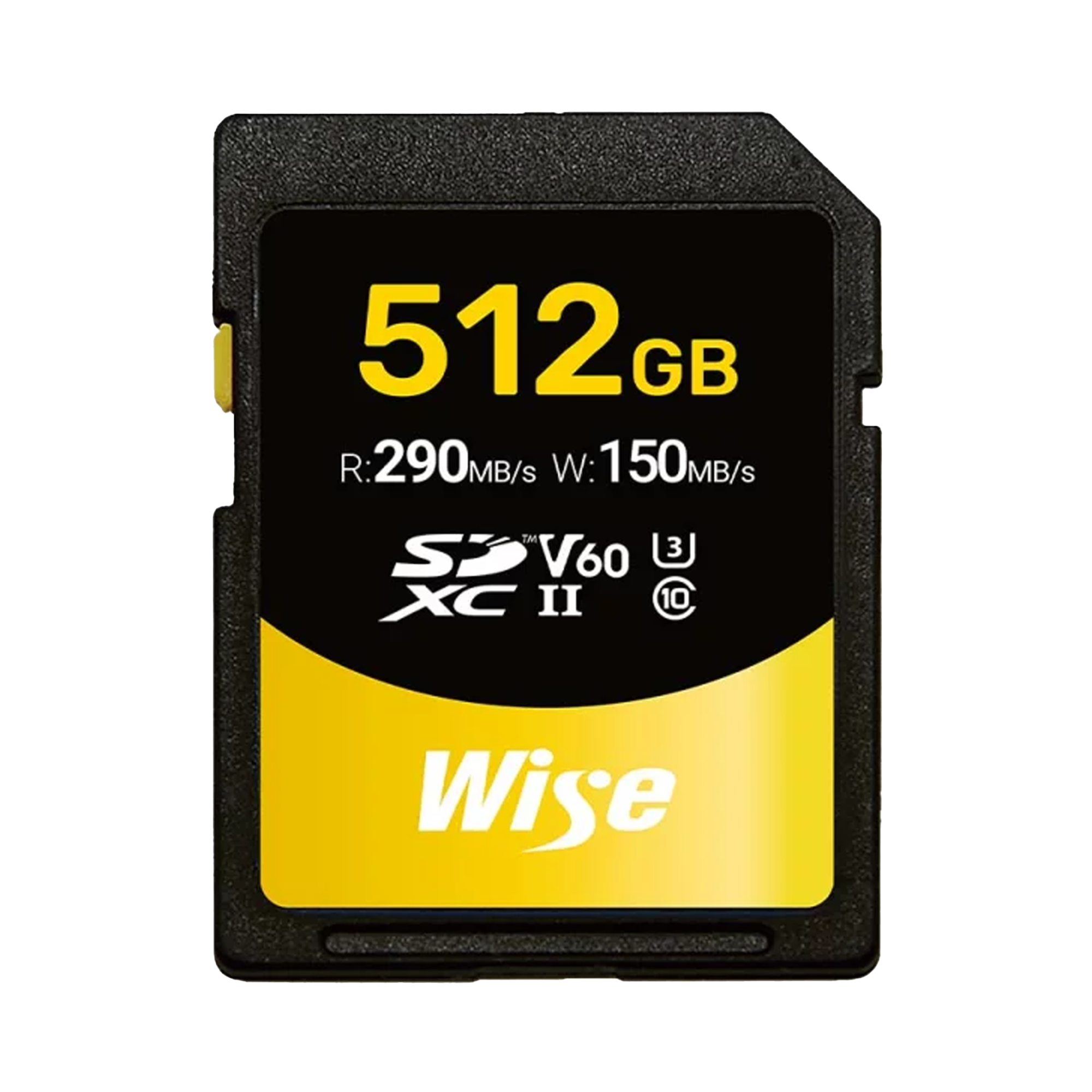 Wise 512GB SDXC UHS-II V60 Memory Card