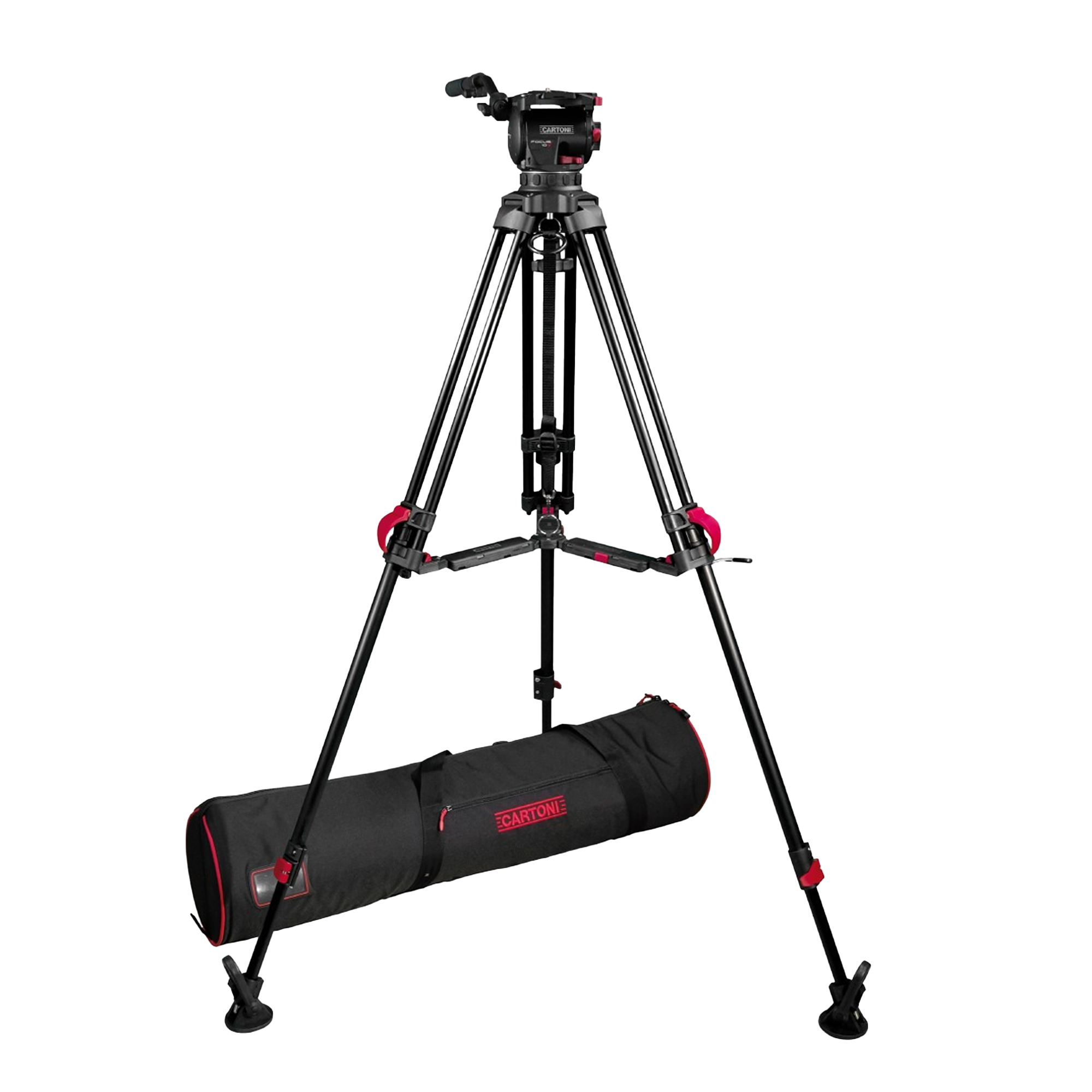 Cartoni Focus 10 - 2-Stage Red Lock ALU System MS