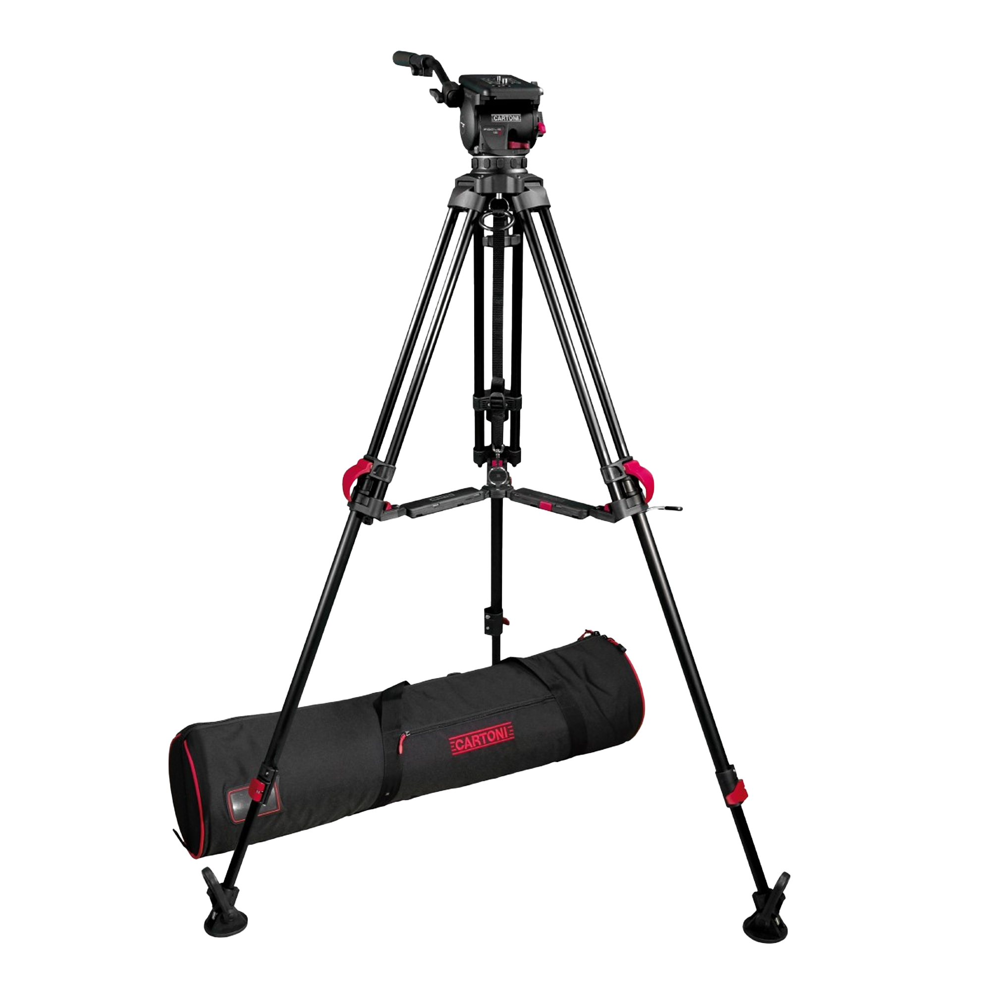 Cartoni Focus 12 - 2-Stage Red Lock ALU System MS